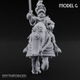 Lance And Sword Charging Human Knight on Horseback G Miniature for Dungeons and Dragons, Pathfinder or other TTRPGs