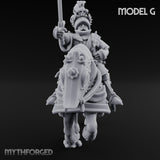 Lance And Sword Charging Human Knight on Horseback G Miniature for Dungeons and Dragons, Pathfinder or other TTRPGs
