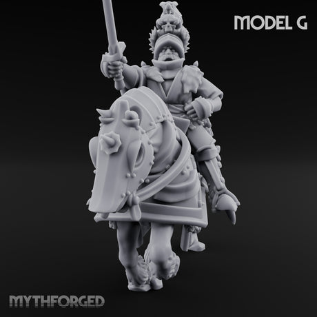Lance And Sword Charging Human Knight on Horseback G Miniature for Dungeons and Dragons, Pathfinder or other TTRPGs