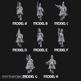 Lance And Sword Charging Human Knights on Horseback Miniature for Dungeons and Dragons, Pathfinder or other TTRPGs