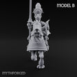 Lance Bearing Plumed Helmed Human Knight on Horseback B Miniature for Dungeons and Dragons, Pathfinder or other TTRPGs