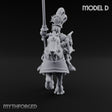 Lance Bearing Plumed Helmed Human Knight on Horseback D Miniature for Dungeons and Dragons, Pathfinder or other TTRPGs