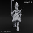 Lance Bearing Plumed Helmed Human Knight on Horseback E Miniature for Dungeons and Dragons, Pathfinder or other TTRPGs