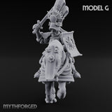 Lance Bearing Plumed Helmed Human Knight on Horseback G Miniature for Dungeons and Dragons, Pathfinder or other TTRPGs