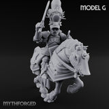 Lance Bearing Plumed Helmed Human Knight on Horseback G Miniature for Dungeons and Dragons, Pathfinder or other TTRPGs