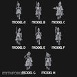 Lance Bearing Plumed Helmed Human Knights on Horseback Miniature for Dungeons and Dragons, Pathfinder or other TTRPGs