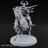 Lance Levelling Human Mounted Lord Miniature for Dungeons and Dragons, Pathfinder or other TTRPGs