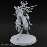 Lance Levelling Human Mounted Lord Miniature for Dungeons and Dragons, Pathfinder or other TTRPGs