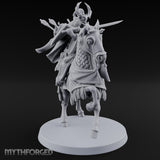 Lance Levelling Human Mounted Lord Miniature for Dungeons and Dragons, Pathfinder or other TTRPGs