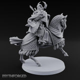 Lance Levelling Human Mounted Lord Miniature for Dungeons and Dragons, Pathfinder or other TTRPGs
