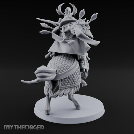 Lance Levelling Human Mounted Lord Miniature for Dungeons and Dragons, Pathfinder or other TTRPGs