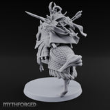 Lance Levelling Human Mounted Lord Miniature for Dungeons and Dragons, Pathfinder or other TTRPGs