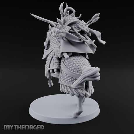 Lance Levelling Human Mounted Lord Miniature for Dungeons and Dragons, Pathfinder or other TTRPGs