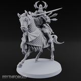 Lance Levelling Human Mounted Lord Miniature for Dungeons and Dragons, Pathfinder or other TTRPGs