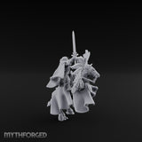 Lance Raised Chalice Bearing Human Knight on Pegasus Miniature for Dungeons and Dragons, Pathfinder or other TTRPGs