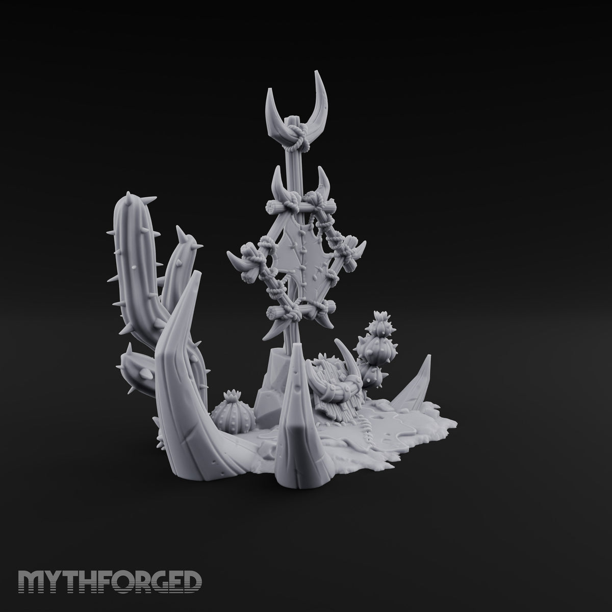 Where the Badlands Grow Teeth Horned Badlands Terrain Piece C