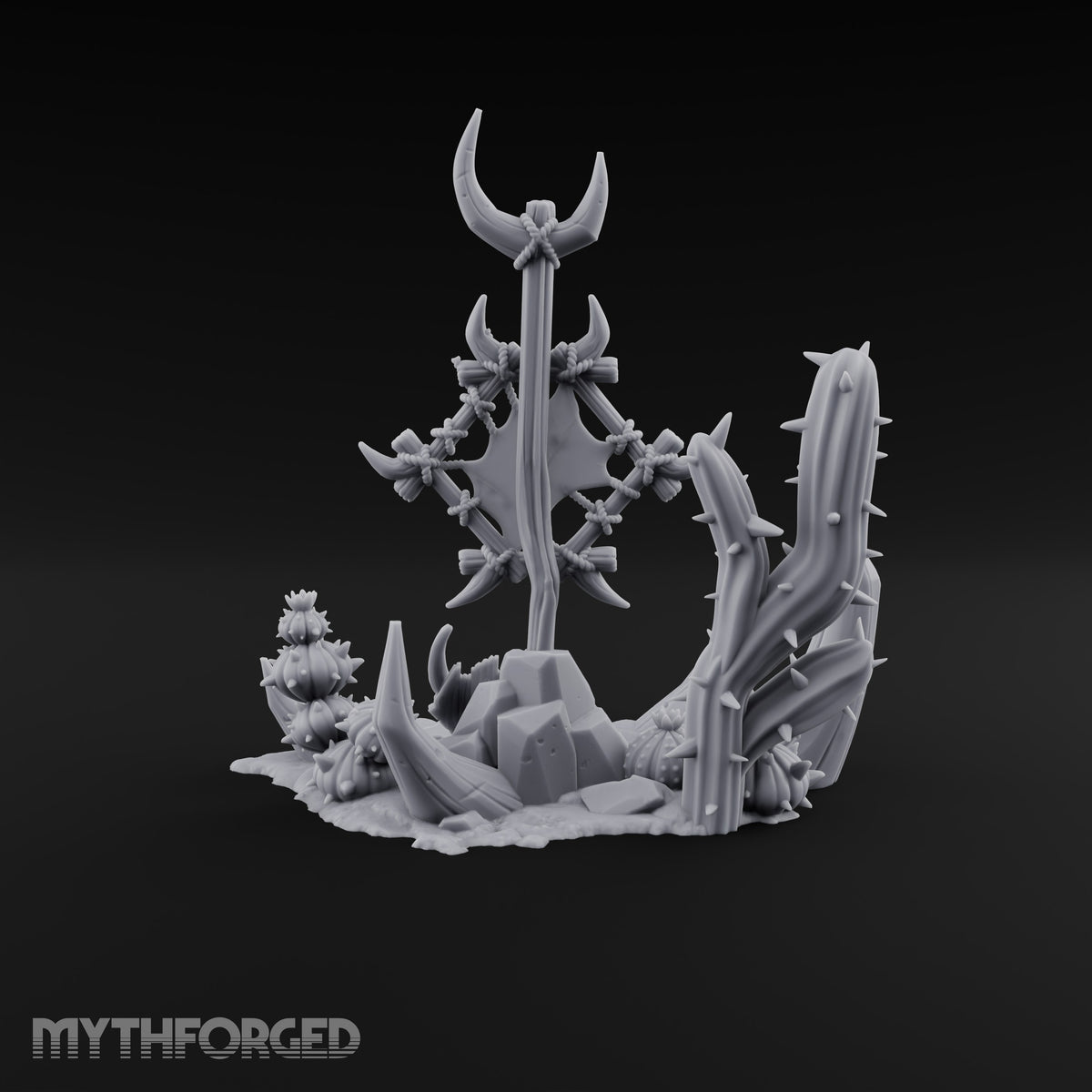 Where the Badlands Grow Teeth Horned Badlands Terrain Piece C