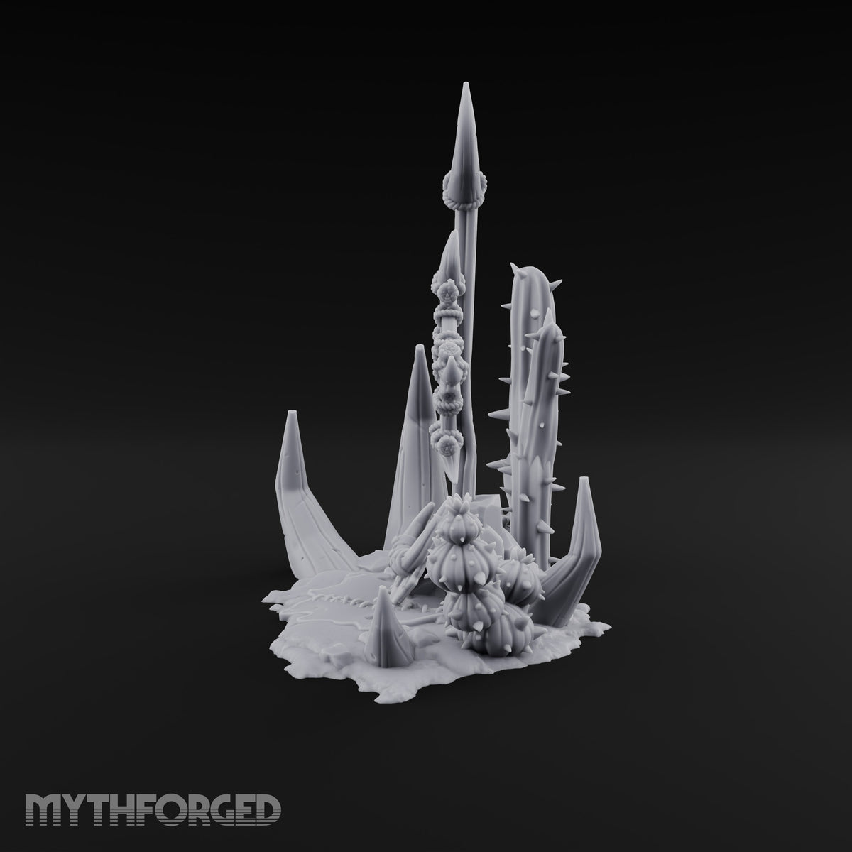 Where the Badlands Grow Teeth Horned Badlands Terrain Piece C