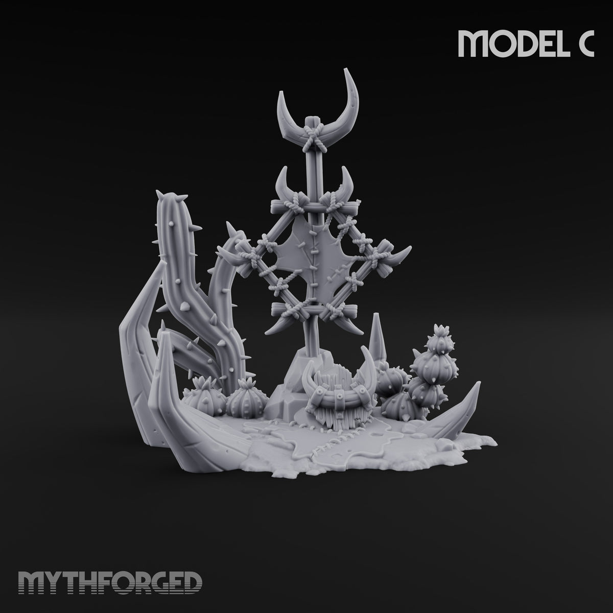 Where the Badlands Grow Teeth Horned Badlands Terrain Piece C