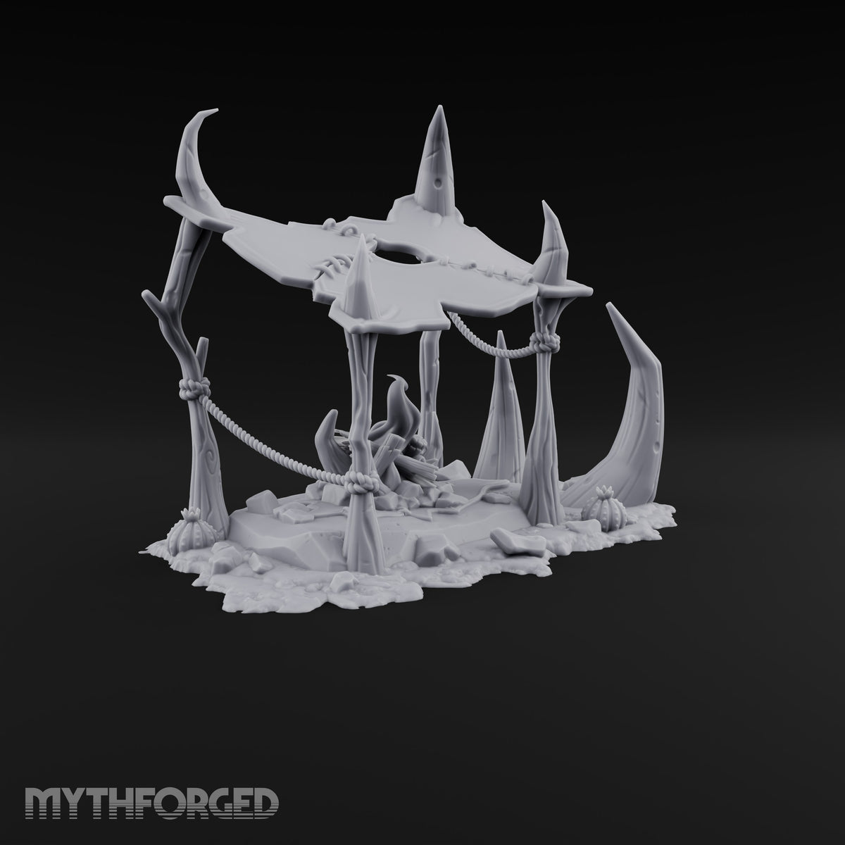 Where the Badlands Grow Teeth Horned Badlands Terrain Piece D