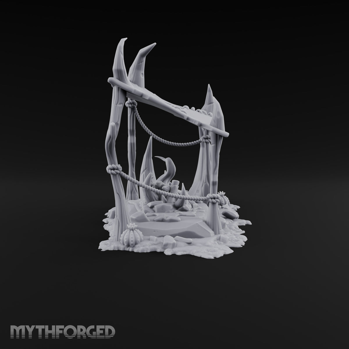 Where the Badlands Grow Teeth Horned Badlands Terrain Piece D