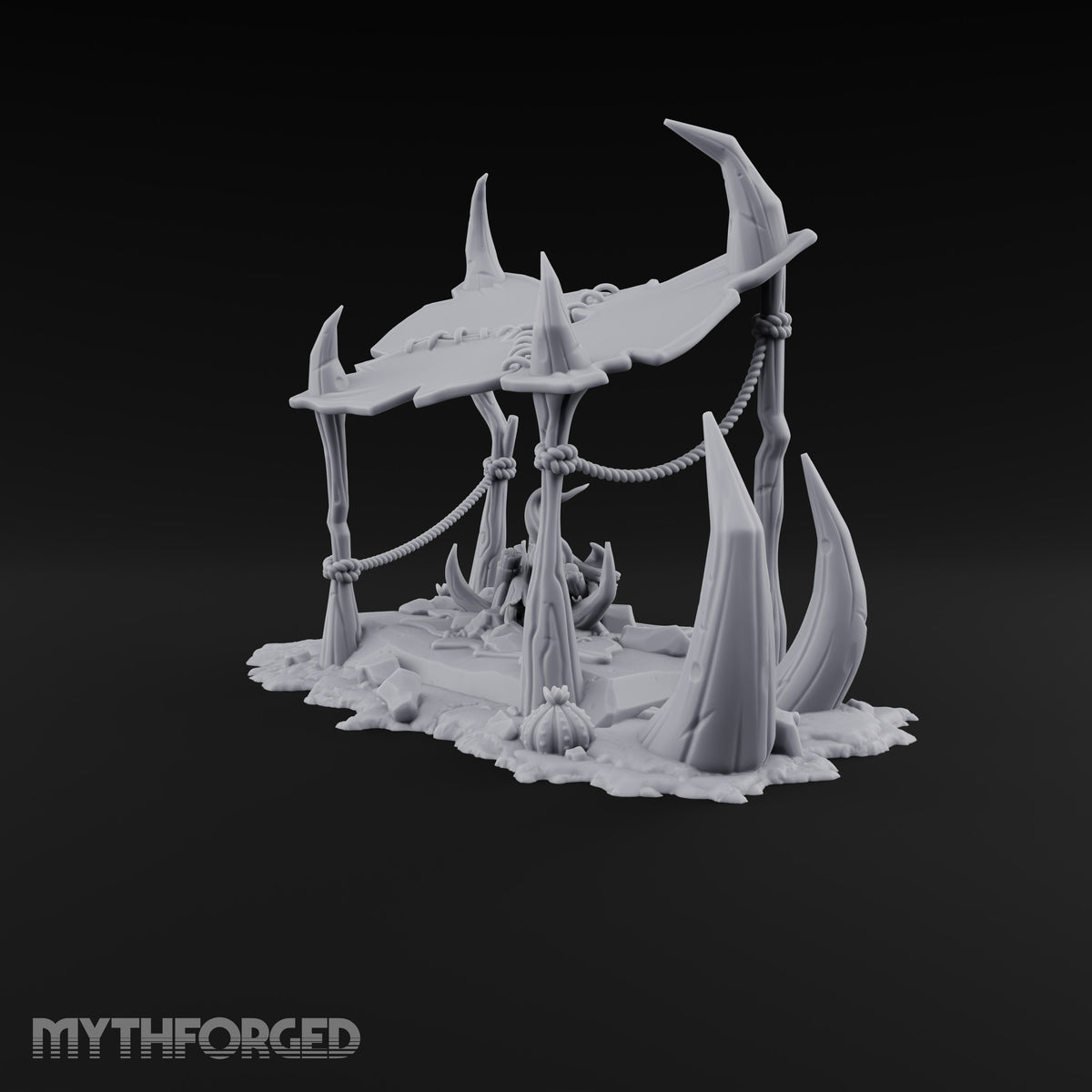 Where the Badlands Grow Teeth Horned Badlands Terrain Piece D