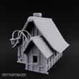 Lantern-Arched Timber-Framed Half-Timbered Townhouse Miniature for Dungeons and Dragons, Pathfinder or other TTRPGs
