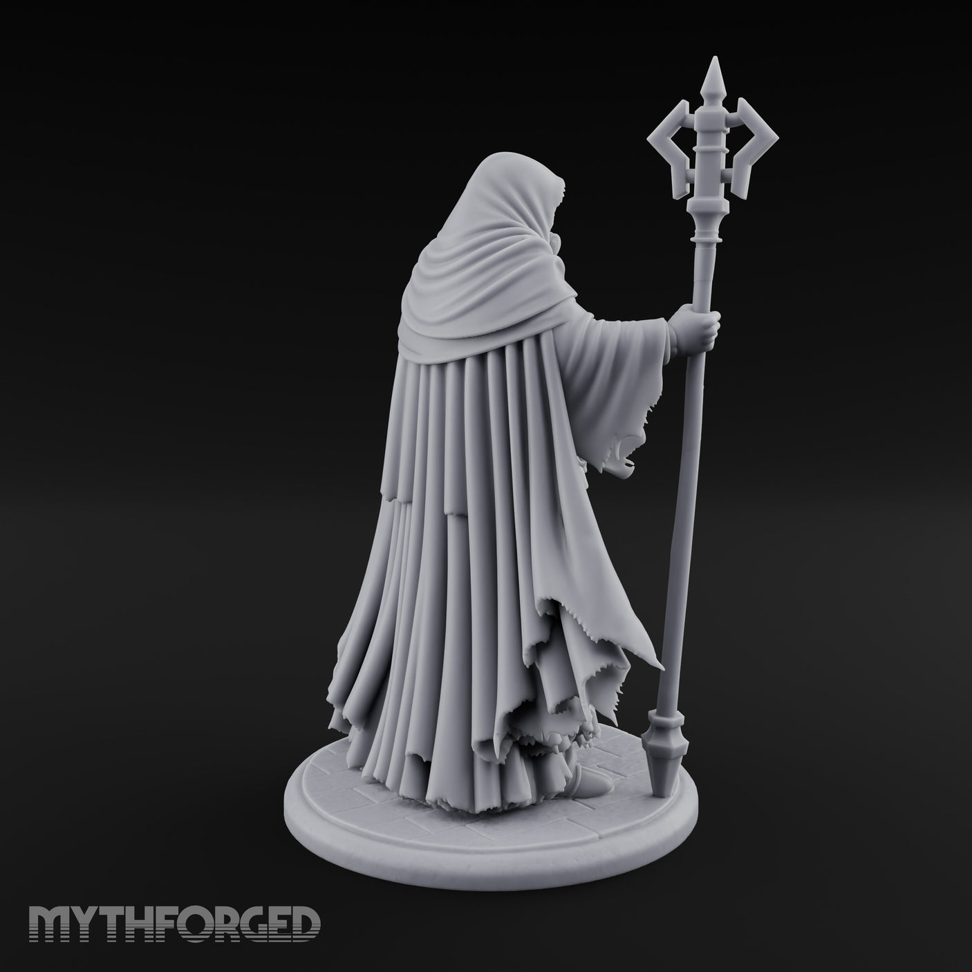 Lantern Bearing Skeleton Mask Priest Miniature for Dungeons and Dragons, Pathfinder or other TTRPGs