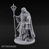 Lantern Bearing Skeleton Mask Priest Miniature for Dungeons and Dragons, Pathfinder or other TTRPGs