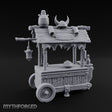 Lantern-Hung Helmet-Topped Goblin Market Cart
