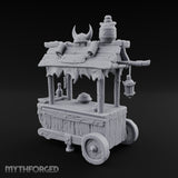 Lantern-Hung Helmet-Topped Goblin Market Cart gallery 4