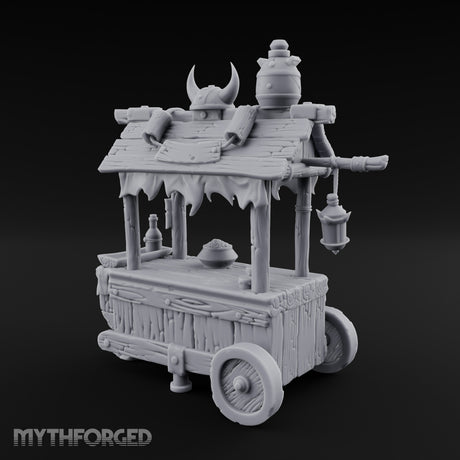 Lantern-Hung Helmet-Topped Goblin Market Cart gallery 4