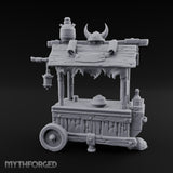 Lantern-Hung Helmet-Topped Goblin Market Cart gallery 8