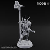 Lantern Pole Carrying Goblin Scout A Miniature for Dungeons and Dragons, Pathfinder or other TTRPGs