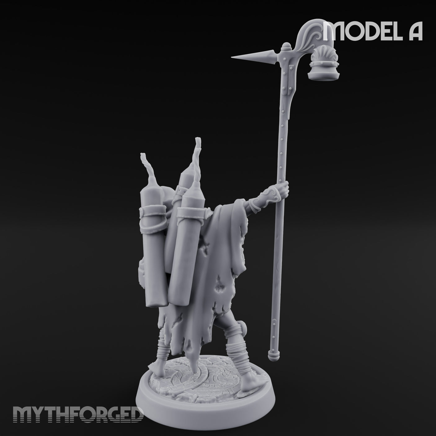 Lantern Pole Carrying Goblin Scout A Miniature for Dungeons and Dragons, Pathfinder or other TTRPGs