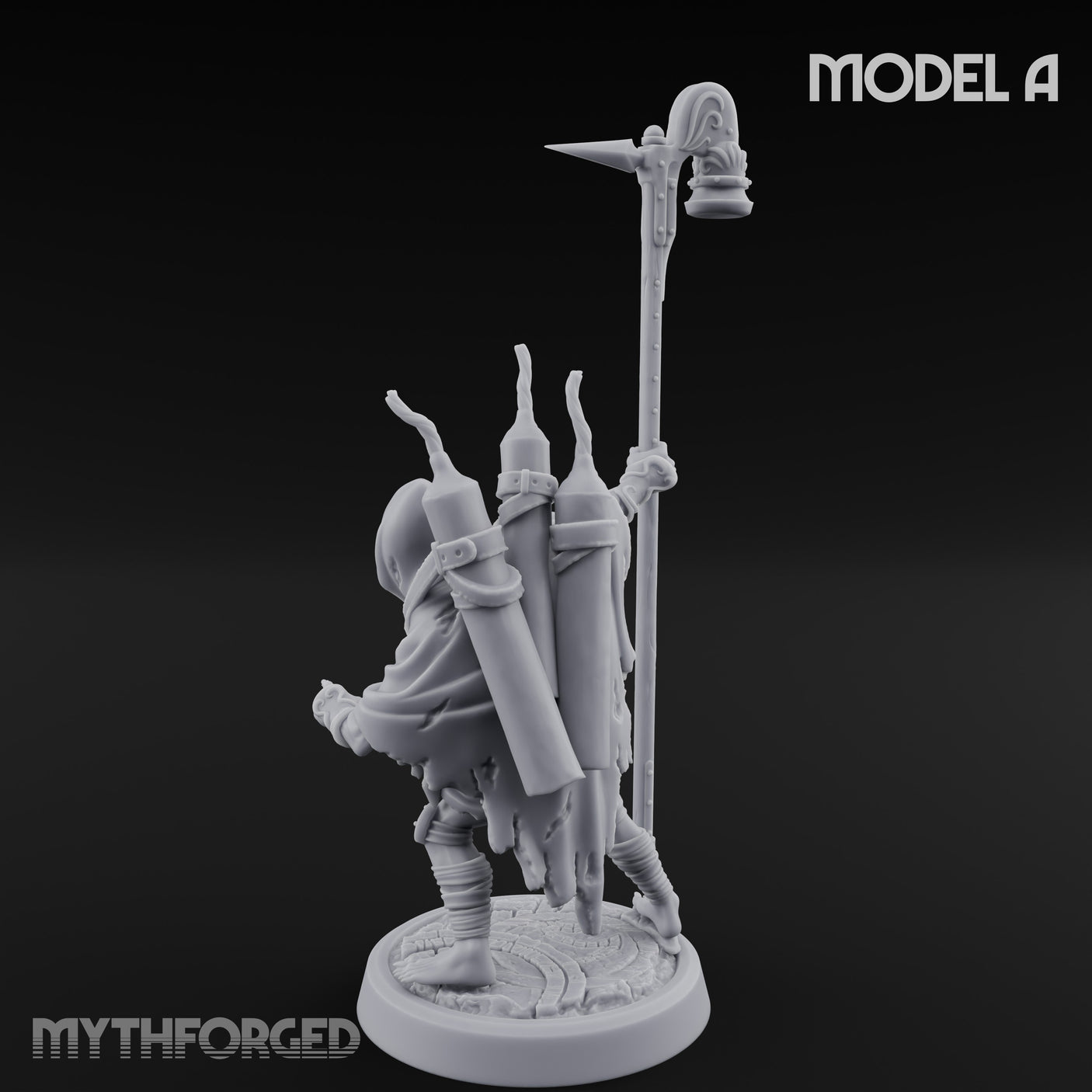 Lantern Pole Carrying Goblin Scout A Miniature for Dungeons and Dragons, Pathfinder or other TTRPGs