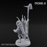Lantern Pole Carrying Goblin Scout A Miniature for Dungeons and Dragons, Pathfinder or other TTRPGs