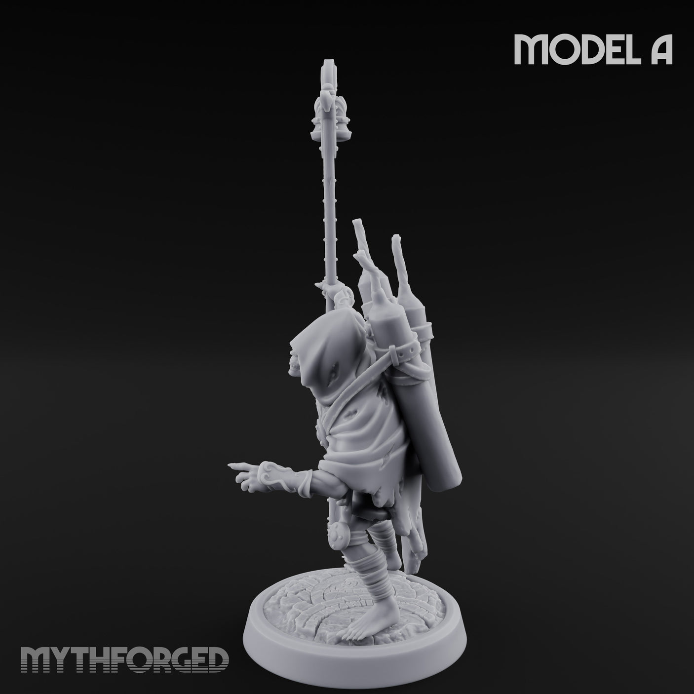 Lantern Pole Carrying Goblin Scout A Miniature for Dungeons and Dragons, Pathfinder or other TTRPGs