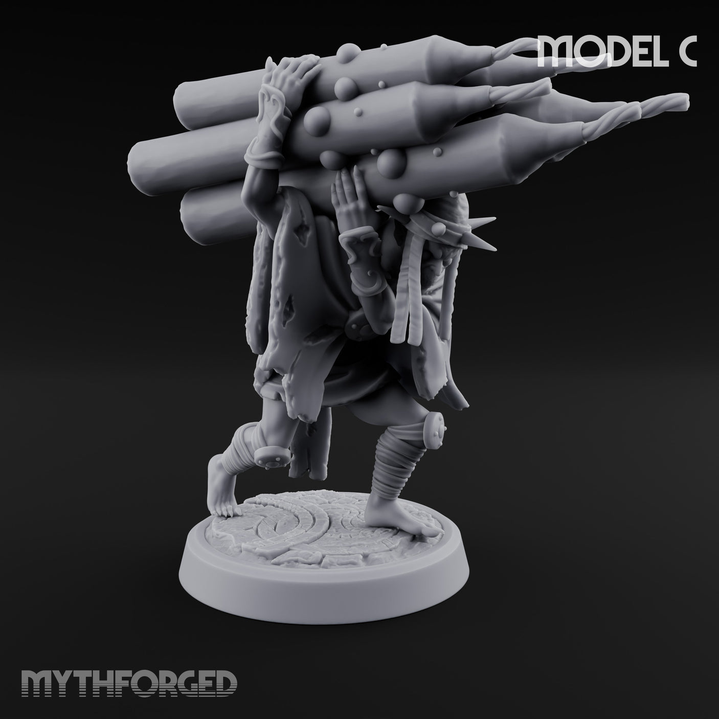 Lantern Pole Carrying Goblin Scout C Miniature for Dungeons and Dragons, Pathfinder or other TTRPGs