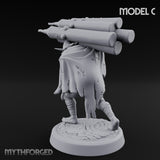 Lantern Pole Carrying Goblin Scout C Miniature for Dungeons and Dragons, Pathfinder or other TTRPGs
