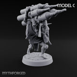 Lantern Pole Carrying Goblin Scout C Miniature for Dungeons and Dragons, Pathfinder or other TTRPGs