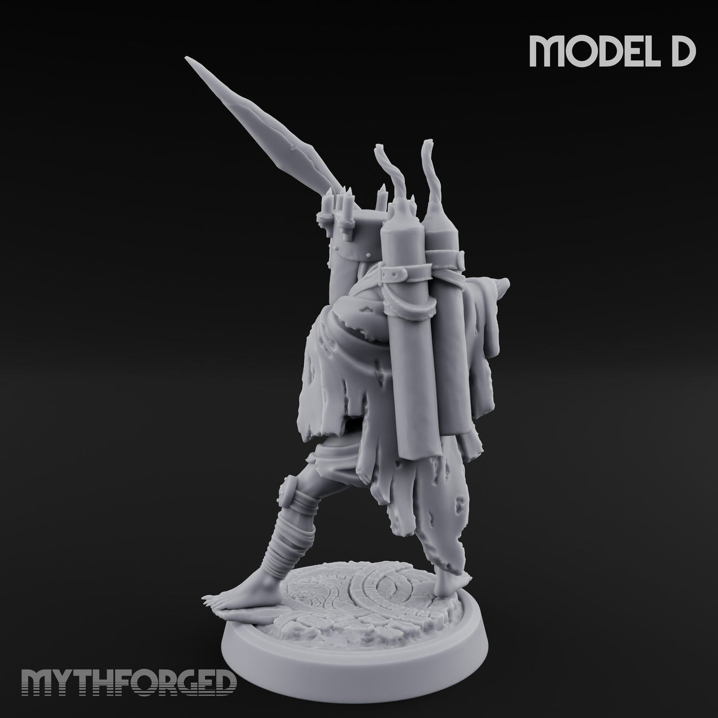 Lantern Pole Carrying Goblin Scout D Miniature for Dungeons and Dragons, Pathfinder or other TTRPGs