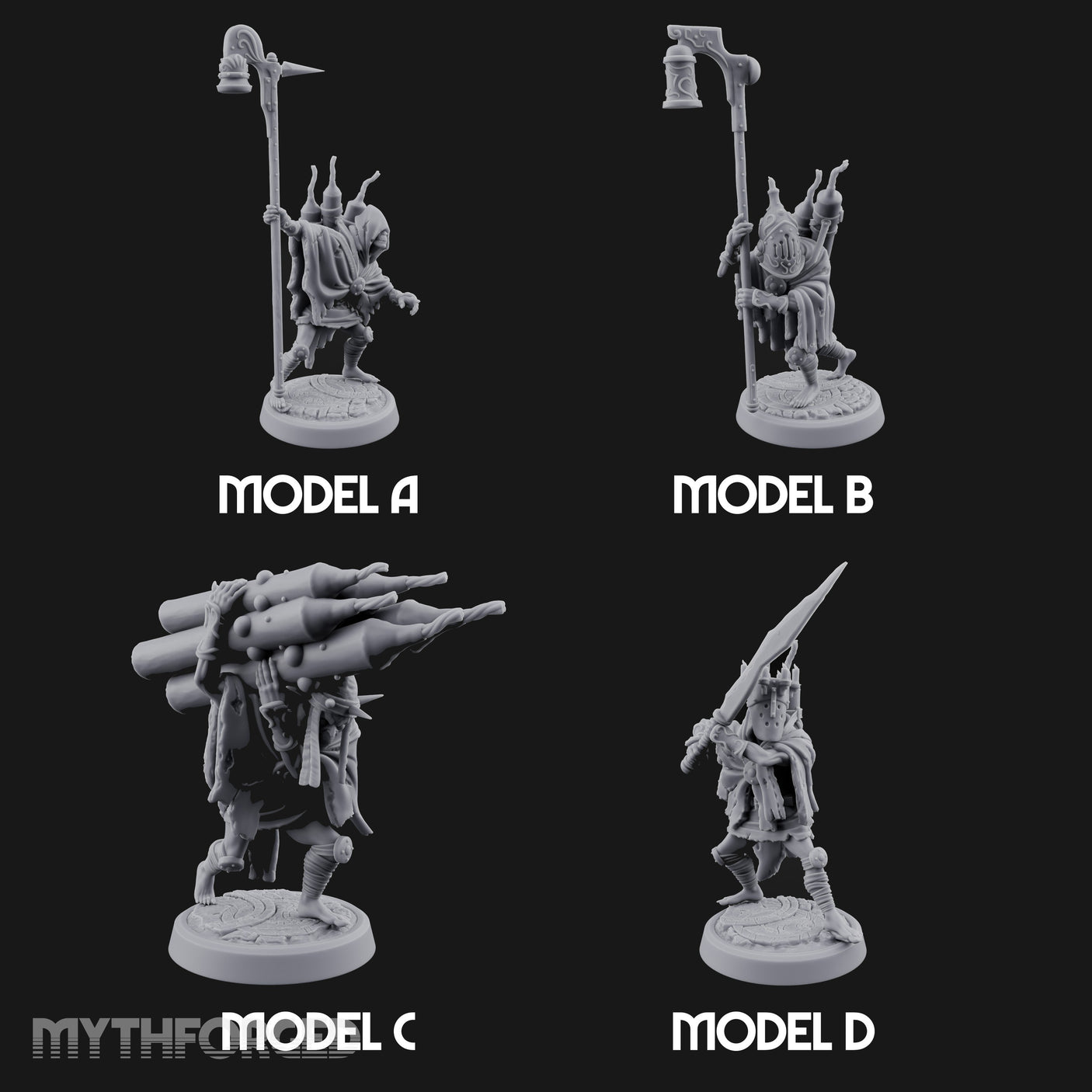 Lantern Pole Carrying Goblin Scouts Miniature for Dungeons and Dragons, Pathfinder or other TTRPGs