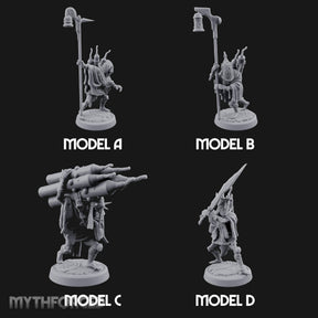 Lantern Pole Carrying Goblin Scouts Miniature for Dungeons and Dragons, Pathfinder or other TTRPGs