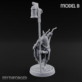 Lantern Pole Carrying Goblin Scouts Miniature for Dungeons and Dragons, Pathfinder or other TTRPGs