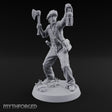 Lantern Raised Human Monster Hunter Miniature for Dungeons and Dragons, Pathfinder or other TTRPGs