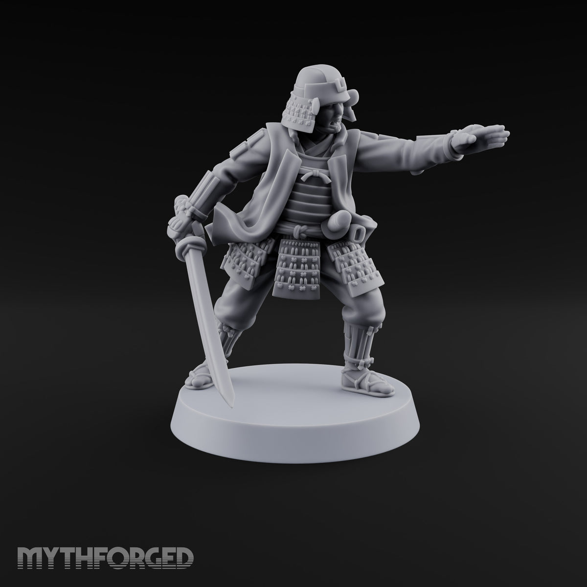 Lets Go Human Ashigaru Command Figure A
