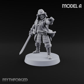 Lets Go Human Ashigaru Command Figure A