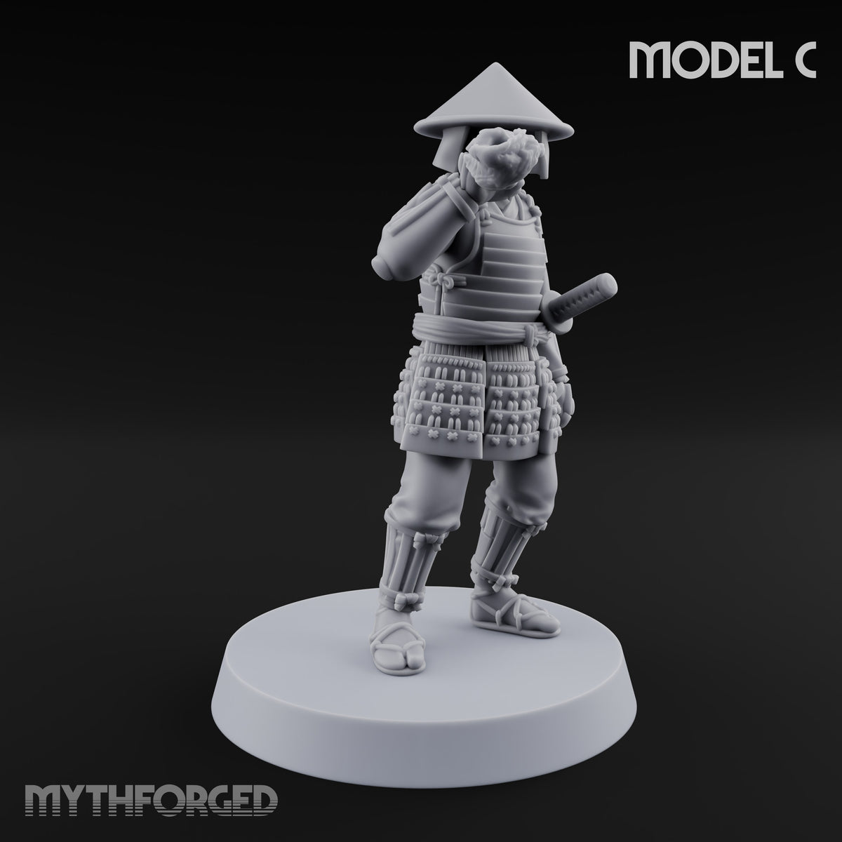 Lets Go Human Ashigaru Command Figure C