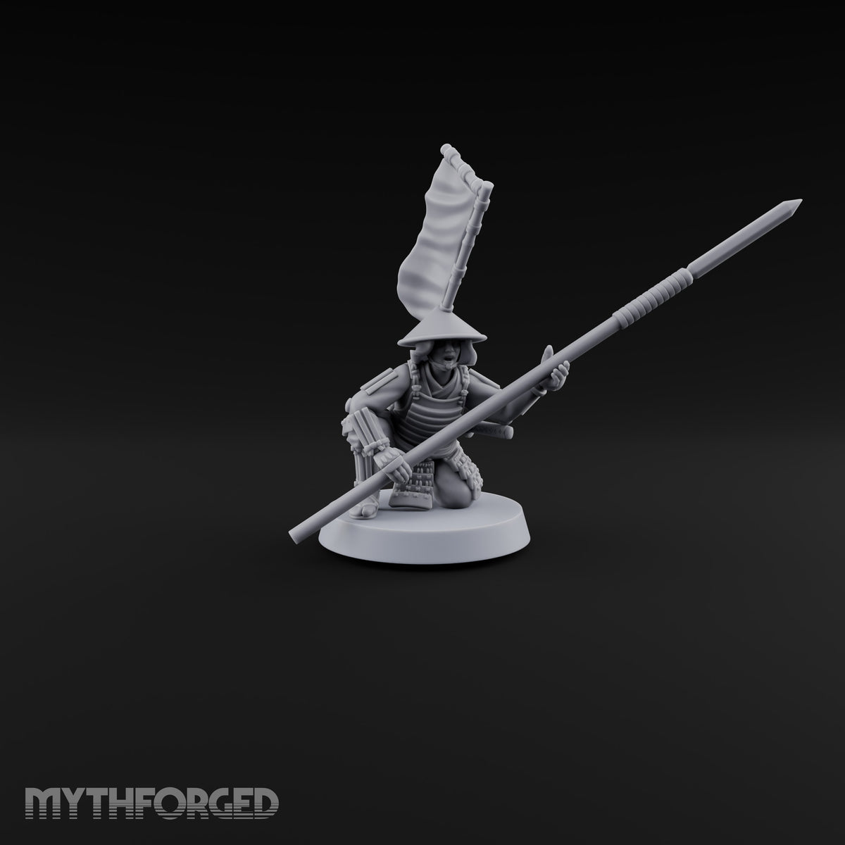 Holding the Line Human Ashigaru Spearmen — B